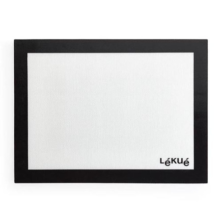 LEKUE TAPPETINO SILICONE BIANCO NERO 60x40cm 880360