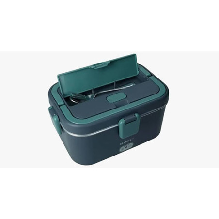 BRANDANI LUNCH BOX TERMICA C/POSATE E BORSA BLU/VERDE PETROLIO 24x17x10