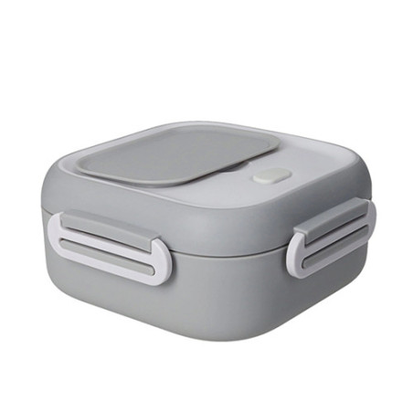 BRANDANI LUNCH BOX C/POSATA TORTORA INOX/SILICONE 17x17x7