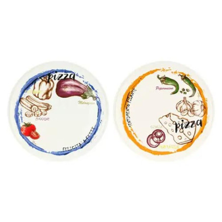 THUN SET 2 PIATTI PIZZA ARANCIO E BLU T11467089P00