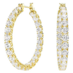 SWAROVSKI ORECCHINO MATRIX HOOP CRY/GOS 5750620