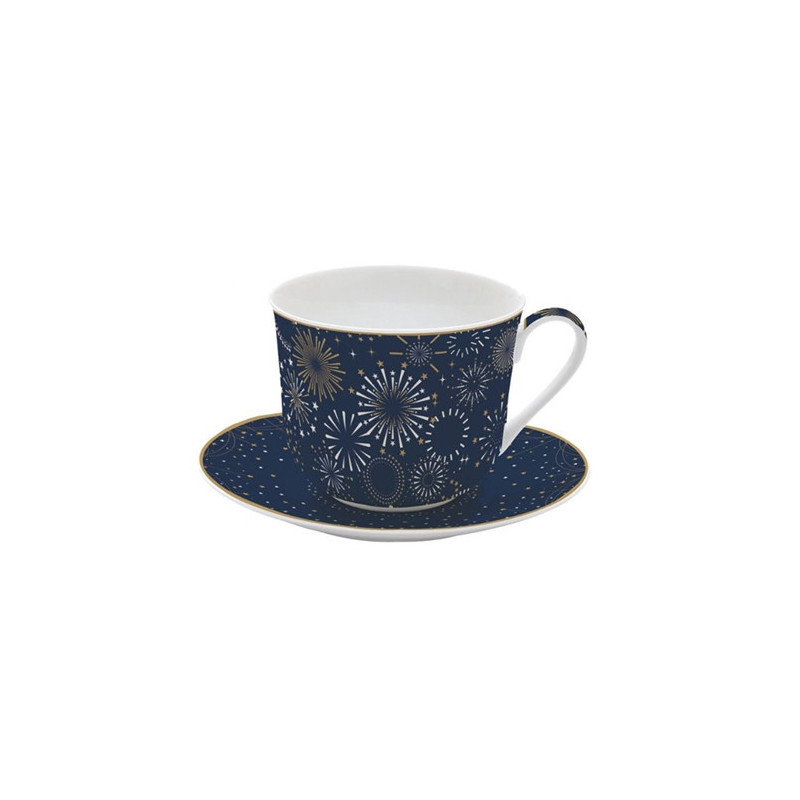 EASY LIFE TAZZA COLAZIONE CON PIATTO MIDNIGHT R1454MIDN EASY LIFE TAZZA COLAZIONE CON PIATTO MIDNIGHT R1454MIDN