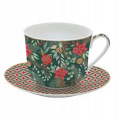 EASY LIFE TAZZA COLAZIONE CON PIATTO CHRISTMAS JOY R1454CJOY