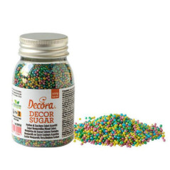 DECORA CONFEZIONE 100gr PERLINE DI ZUCCHERO MULTICOLOR METAL 2081156
