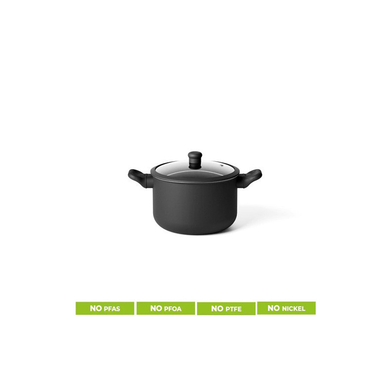GUZZINI CESTELLO PASTA con COPERCHIO VETRO 22cm Cook Color Nero 09687210 GUZZINI CESTELLO PASTA con COPERCHIO VETRO 22cm Cook Color Nero 09687210