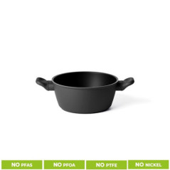GUZZINI CASSERUOLA ANTIADERENTE 24cm Cook Color Nero 09686610