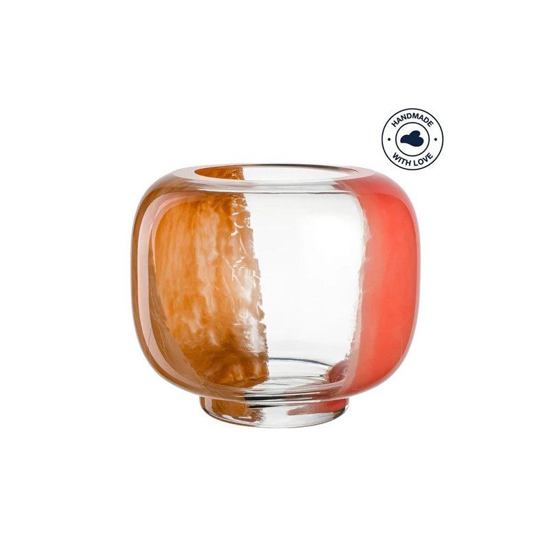 LEONARDO VASO 26cm ORANGE-CREMA CIPRIA DUE 047508 LEONARDO VASO 26cm ORANGE-CREMA CIPRIA DUE 047508