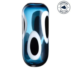 LEONARDO VASO 36cm OCCHI BLU 047511