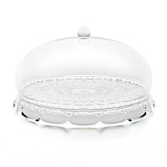GUZZINI PIATTO TORTA con CAMPANA 34cm Trasparente 131801SAR00