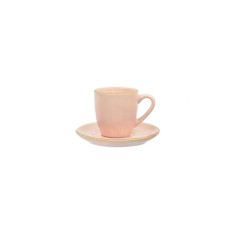 ROSE E TULIPANI TAZZA CAFFE' con PIATTO Concerto Rosa Cipria U20208009A00