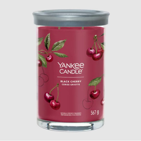 YANKEE CANDLE TUMBLER GRANDE SIGNATURE Black Cherry 567g 1724478E