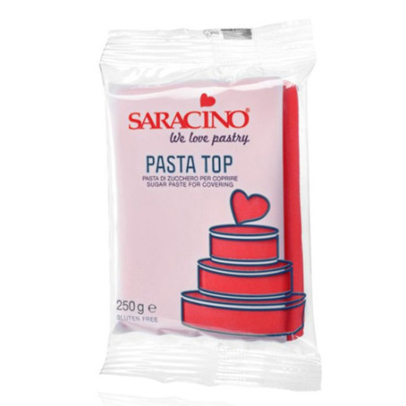 SARACINO PASTA DI ZUCCHERO Top Tropicale 250g ROSSO DEC062K025