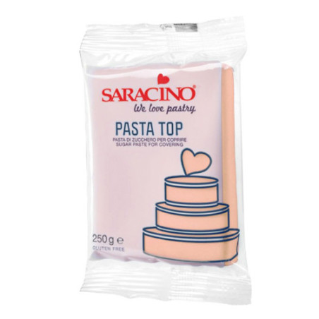 SARACINO PASTA DI ZUCCHERO Top Tropicale 250g Rosa Beige DEC057K025