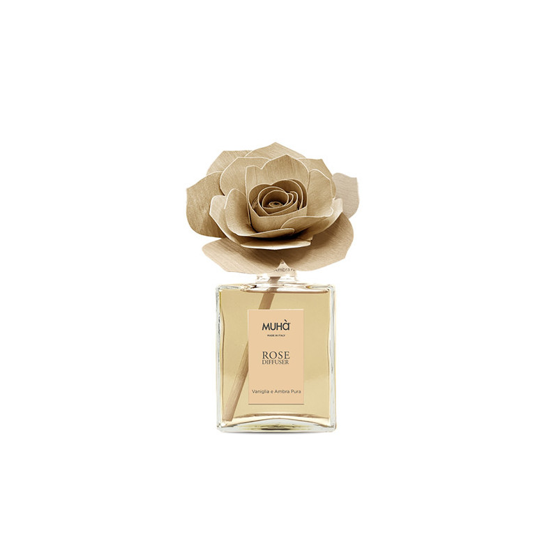 MUHA DIFFUSORE ROSE 200ml VANIGLIA e AMBRA PURA L203