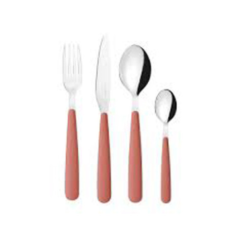 GUZZINI SERVIZIO POSATE 24 Pezzi Pop Rosa Cipria 127500215