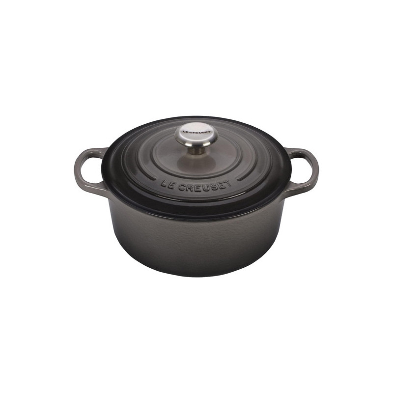 LE CREUSET CASSERUOLA TONDA GHISA 24cm Evolution Flint Grey COCOTTE 21177244442430 LE CREUSET CASSERUOLA TONDA GHISA 24cm Evolution Flint Grey COCOTTE 21177244442430