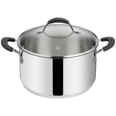 LAGOSTINA CASSERUOLA C/COPERCHIO Tempra 24cm Acciaio Inox 012896031624