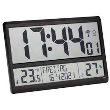 TFA OROLOGIO RADIOCONTROLLATO DIGITALE con IGROMETRO 36X2