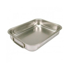 STEEL PAN TEGLIA RETTANGOLARE ALTA 30x22cm ANTIADERENTE Inox 2284530