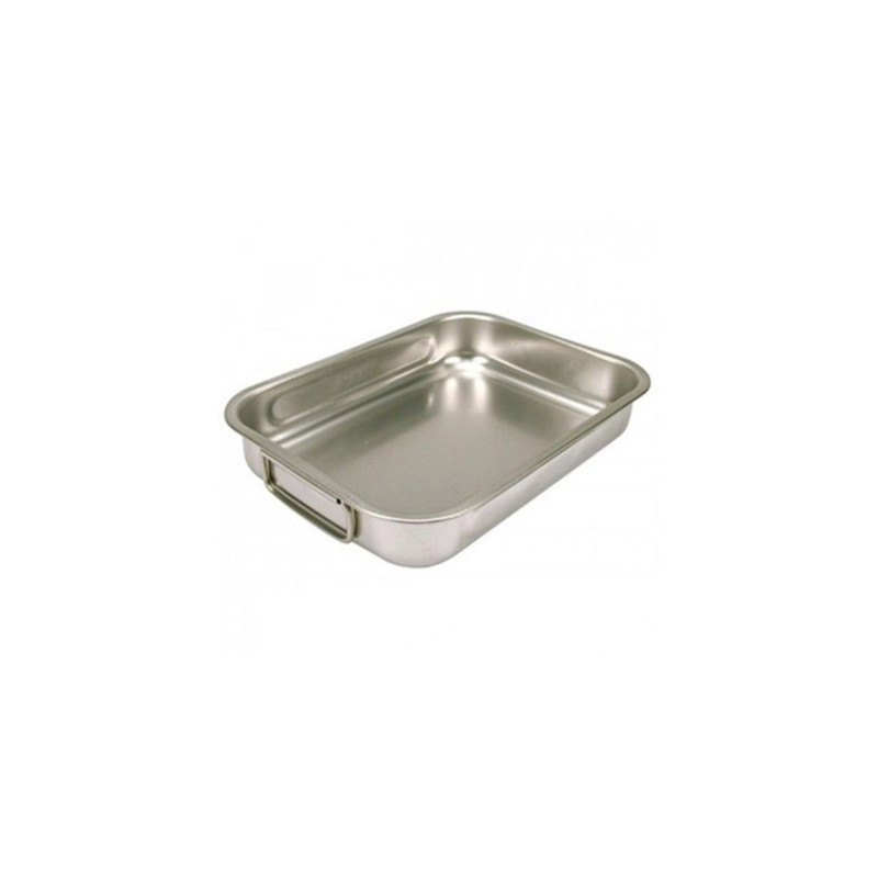 STEEL PAN TEGLIA RETTANGOLARE ALTA 25x19cm ANTIADERENTE Inox 2284525 STEEL PAN TEGLIA RETTANGOLARE ALTA 25x19cm ANTIADERENTE Inox 2284525