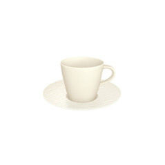 VILLEROY E BOCH TAZZA ESPRESSO con PIATTO Manufacture Rock Blanc 1042401411