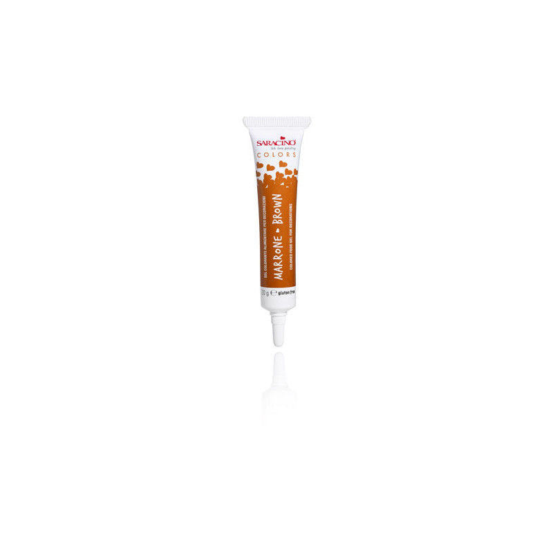 SARACINO COLORANTE ALIMENTARE LIPOSOLUBILE in GEL Marrone 20gr GCT005