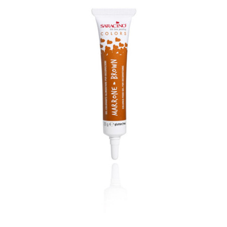 SARACINO COLORANTE ALIMENTARE LIPOSOLUBILE in GEL Marrone 20gr GCT005