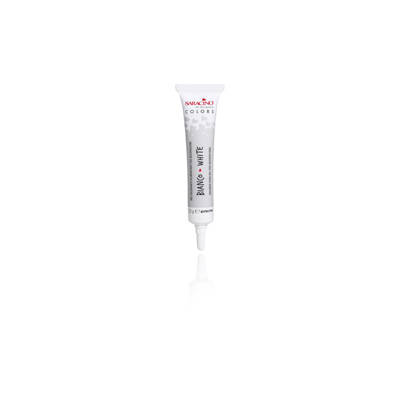 SARACINO COLORANTE ALIMENTARE LIPOSOLUBILE in GEL Bianco 20gr GCT002 SARACINO COLORANTE ALIMENTARE LIPOSOLUBILE in GEL Bianco 20gr GCT002
