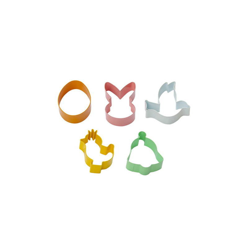 DECORA TAGLIABISCOTTI METALLO PASQUA 5 PEZZI 0255415 DECORA TAGLIABISCOTTI METALLO PASQUA 5 PEZZI 0255415