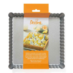 DECORA STAMPO CROSTATA FONDO MOBILE ANTIADERENTE 21X21CM 0070025