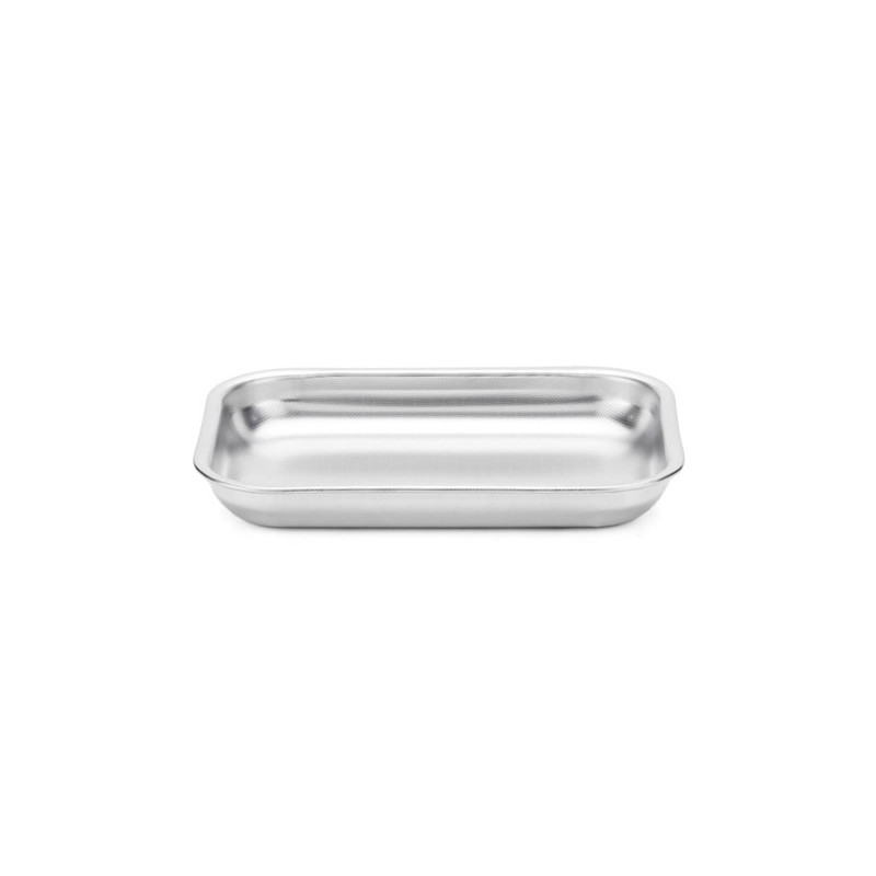 STEEL PAN TEGLIA RETTANGOLARE BASSA 35x26cm ANTIADERENTE Inox 2285035 STEEL PAN TEGLIA RETTANGOLARE BASSA 35x26cm ANTIADERENTE Inox 2285035