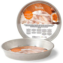 DECORA STAMPO RUOTO per PASTIERA 20cm h.4cm ALLUMINIO 0060820