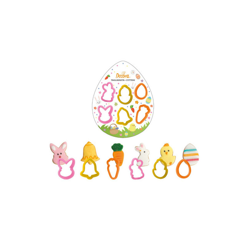 DECORA SET 6 TAGLIAPASTA EASTER 0255059 DECORA SET 6 TAGLIAPASTA EASTER 0255059