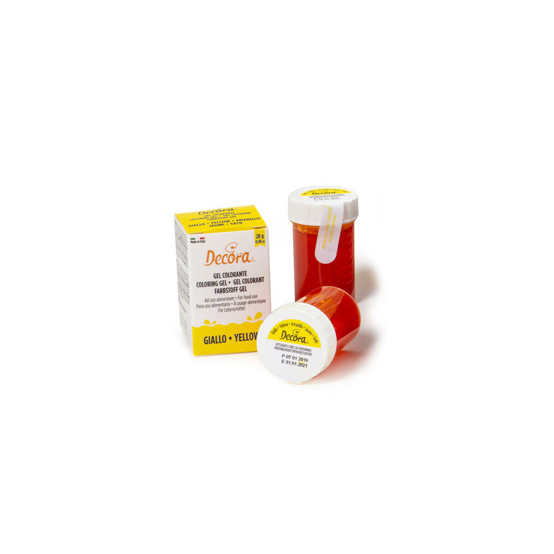 DECORA COLORANTE ALIMENTARE in GEL GIALLO 28gr 9600814 DECORA COLORANTE ALIMENTARE in GEL GIALLO 28gr 9600814