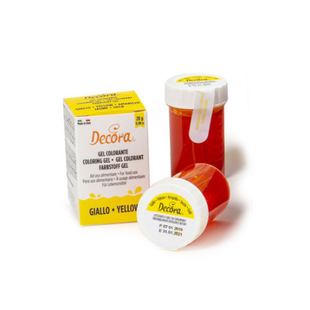 DECORA COLORANTE ALIMENTARE in GEL GIALLO 28gr 9600814