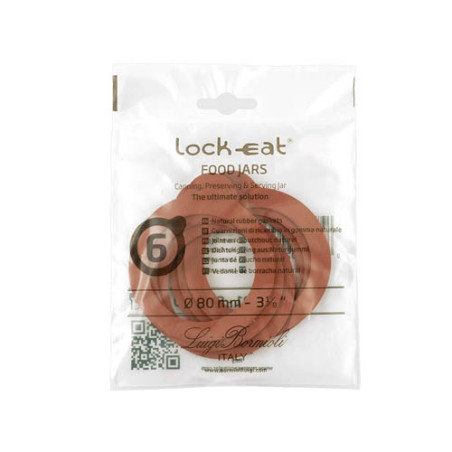 HOME 6 GUARNIZIONI x VASI 8cm Fido Arancio 1024500