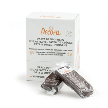DECORA PASTA DI ZUCCHERO MARRONE 100gr 0310175