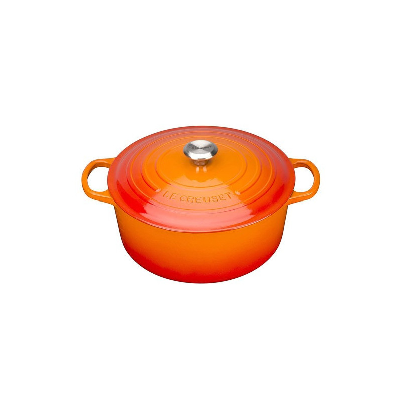 LE CREUSET CASSERUOLA TONDA GHISA 28cm Evolution Arancio COCOTTE 21177280902430