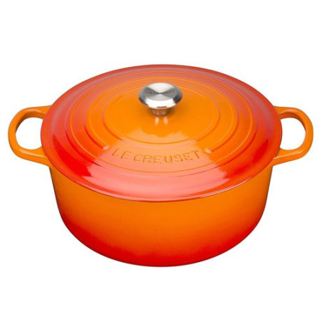 LE CREUSET CASSERUOLA TONDA GHISA 28cm Evolution Arancio COCOTTE 21177280902430