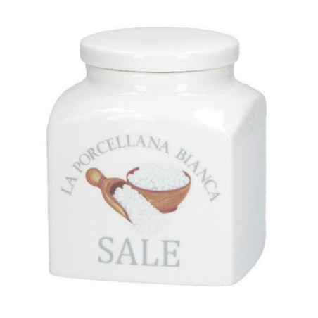 PORCELLANA BIANCA BARATTOLO SALE Conserva Deco 1
