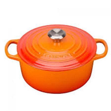 LE CREUSET CASSERUOLA TONDA GHISA 24cm Evolution Arancio COCOTTE 21177240902430