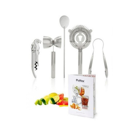 PULLTEX SET BAR GIN TONIC STRITZ 5 PEZZI INOX 4630585
