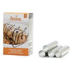 DECORA STAMPI CANNOLI Mignon 10PEZZI BANDA STAGNATA 0060201