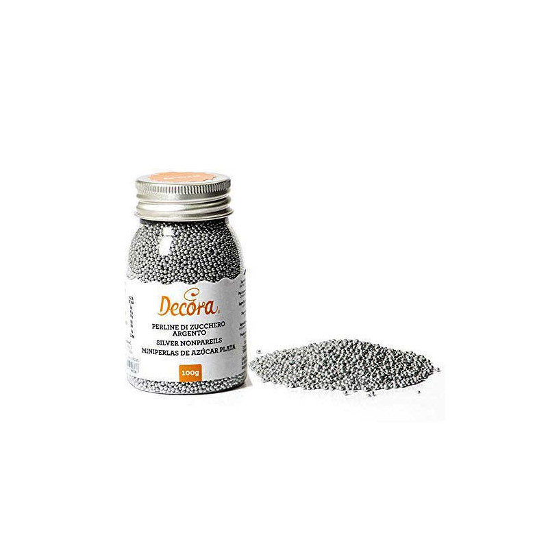 DECORA PERLINE DI ZUCCHERO ARGENTO 100Grammi 2081126