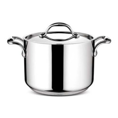 LAGOSTINA PENTOLA con COPERCHIO Accademia Lagofusion 24cm Trimetallo 011116020524