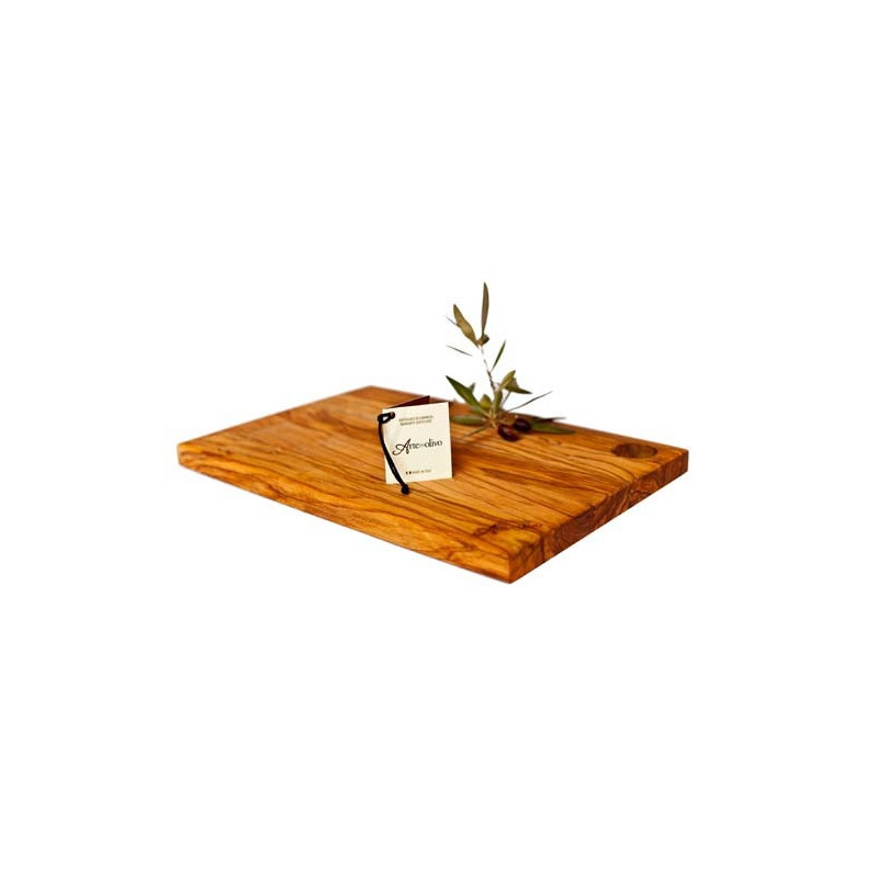 ARTEINOLIVO TAGLIERE Legno di Ulivo Rustico 35X25cm TAG.RET.L