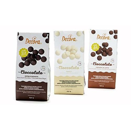 DECORA CIOCCOLATO BIANCO IN DISCHETTI 250gr 9262049