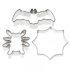 PADERNO 3 STAMPI BISCOTTI Halloween Acciaio Inox 47377-11