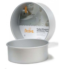 DECORA TEGLIA PROFESSIONALE ANODIZZATA TONDA 25 h.7