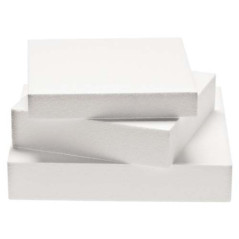 DECORA POLISTOROLO x TORTE QUADRATO 25 X 25 h.7